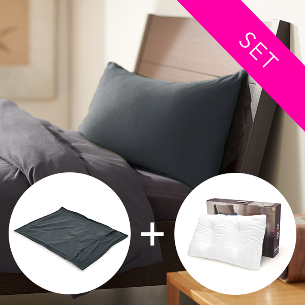 Yogibo Pillow Inner + Pillow Case SET ダークグレー