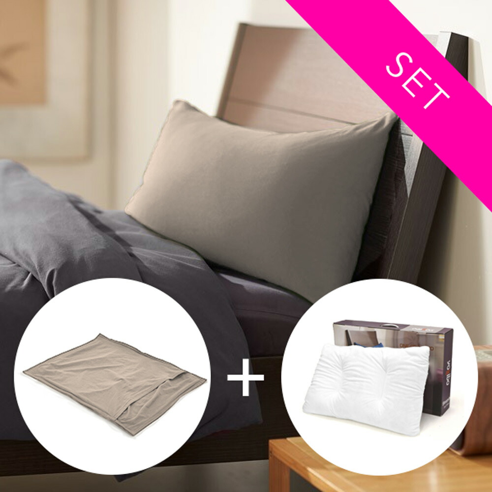 Yogibo Pillow Inner + Pillow Case SET ライトグレー