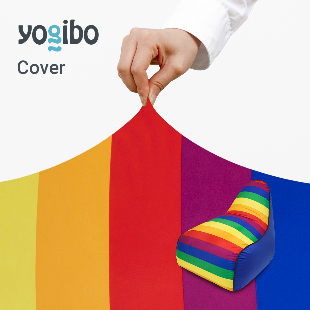 Yogibo Loungerカバー　レインボーブライト 公式】Yogibo Lounger Rainbow（ヨギボー ラウンジャー