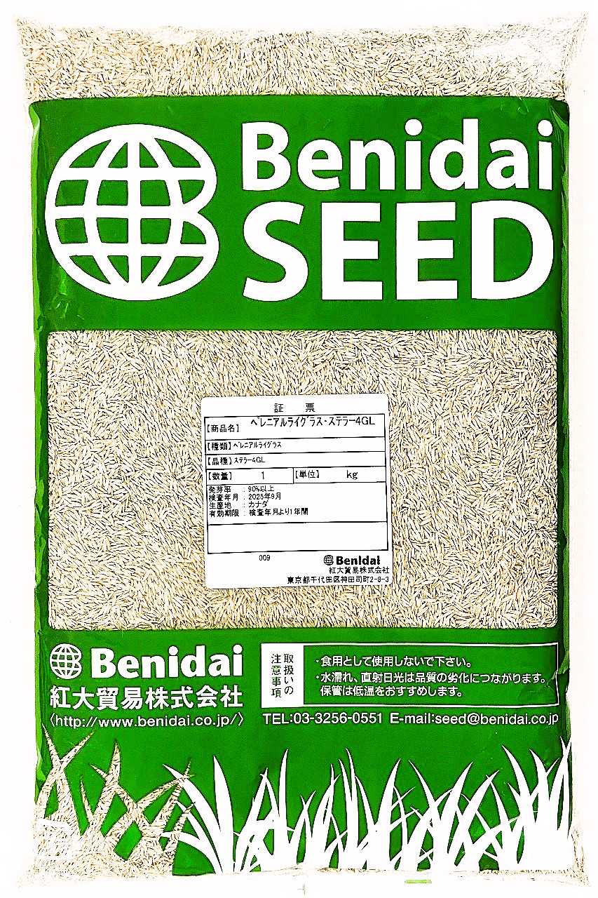 ペレニアルライグラス種子 品種名:ステラー4GL 1kg~20kg 紅大貿易|タネの問屋さん養本社