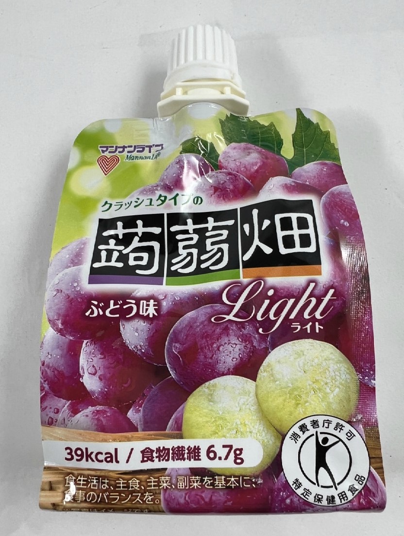 クラッシュタイプの蒟蒻畑ライト ぶどう味 150g 【代引き不可】 150g