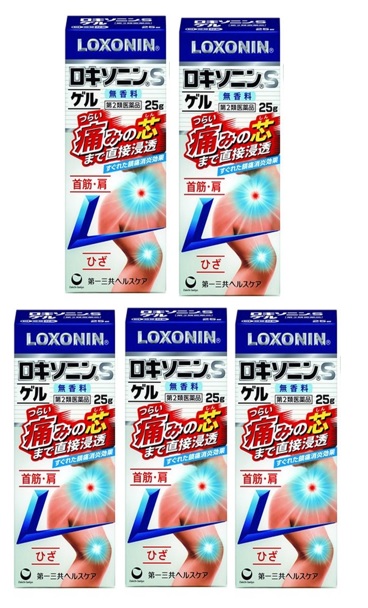 【×5本セット送料込】【第2類医薬品】第一三共 ロキソニンS ゲル 25g LOXONIN つらい痛みの芯まで直接浸透 すぐれた鎮痛消炎効果 首筋・肩・ひざ( 4987107617903 ) ※セルフメディケーション税制対象