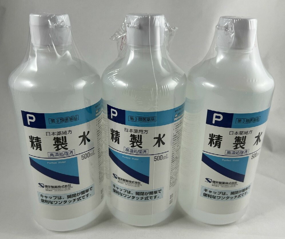 精製水 ワンタッチ式P 500ml (4987286312712)