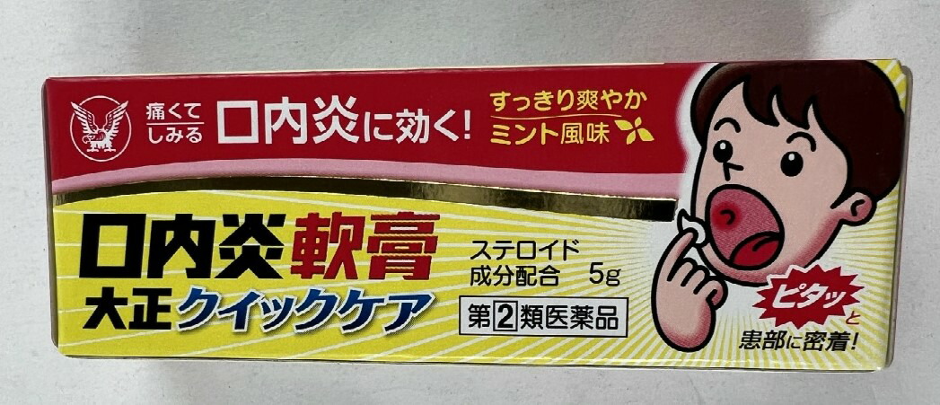 984円 2021新商品 口内炎軟膏大正クイックケア5g×5個 984円 2021新商品 口内炎軟膏大正クイックケア5g×5個
