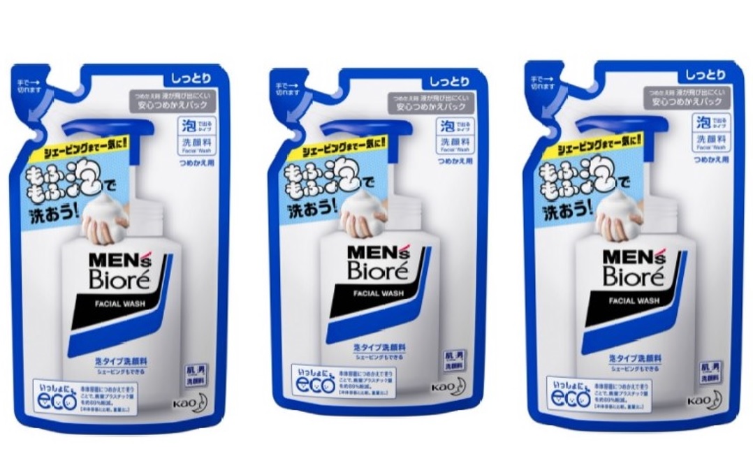 花王 メンズビオレ 泡タイプ洗顔 つめかえ 130ml うるおいキープ処方。大切な肌の水分を守って洗う。しっとり。シェービングまで一気にできる。男性用洗顔料(4901301261991)