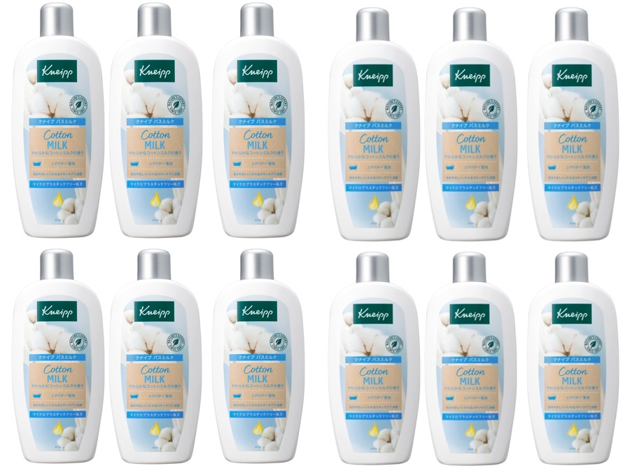【×12本セット送料込】クナイプ・ジャパン クナイプ KNEIPP バスミルク コットンミルクの香り 本体 480ml