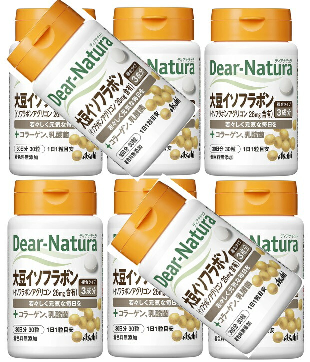 アサヒ ディアナチュラ Dear-Natura 大豆イソフラボン 30粒入 若々しさを大切にする方に コラーゲン 乳酸菌を配合  4946842634965 2022 新作