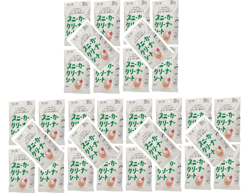 【×30袋セット送料込】医食同源ドットコム 拭くノ助 スニーカークリーナーシート 30枚入 水洗い不要いつでもどこでも、簡単きれい ウエットシート|ケンコウlife