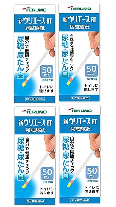 【×4個セット送料込】【第2類医薬品】新ウリエース BT 50枚　セルフチェックの尿検査薬(4987350243737)