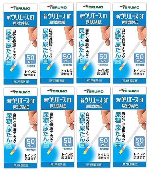 【×8個セット送料込】【第2類医薬品】新ウリエース BT 50枚　セルフチェックの尿検査薬(4987350243737)