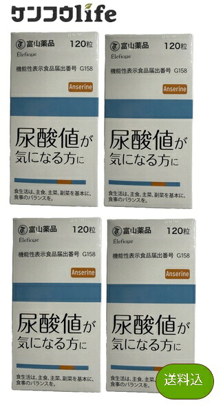 【×4個セット送料込】富山薬品 アンセリンS 120粒