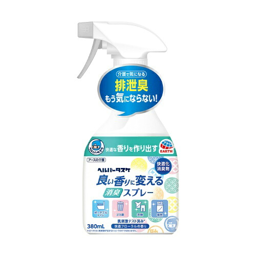 【送料無料・まとめ買い×6個セット】アース ヘルパータスケ 良い香りに変える 消臭スプレー 快適フローラルの香り 380ml