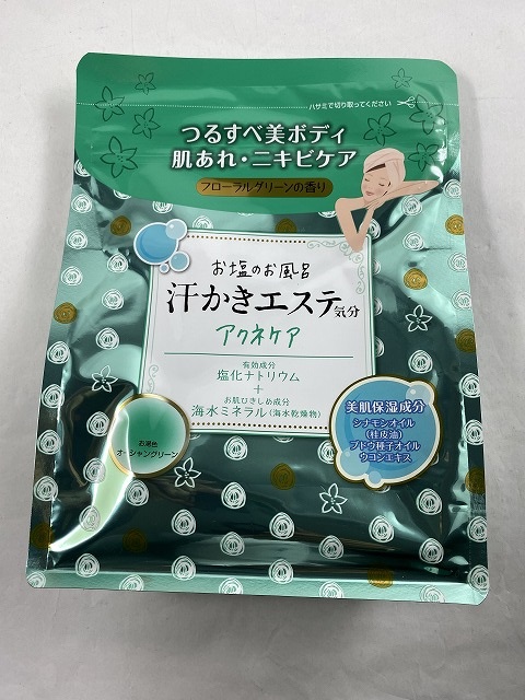 楽天市場 送料無料 汗かきエステ気分 アクネケア 500ｇ お塩のお風呂入浴剤 ケンコウlife