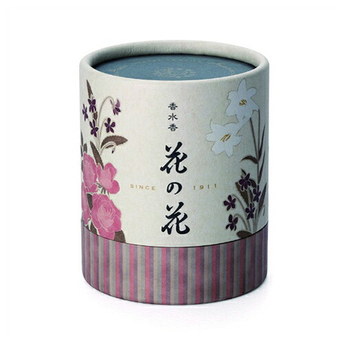 【送料無料・まとめ買い×6個セット】日本香堂 香水香 花の花 うず巻 3種×4巻入 香立付