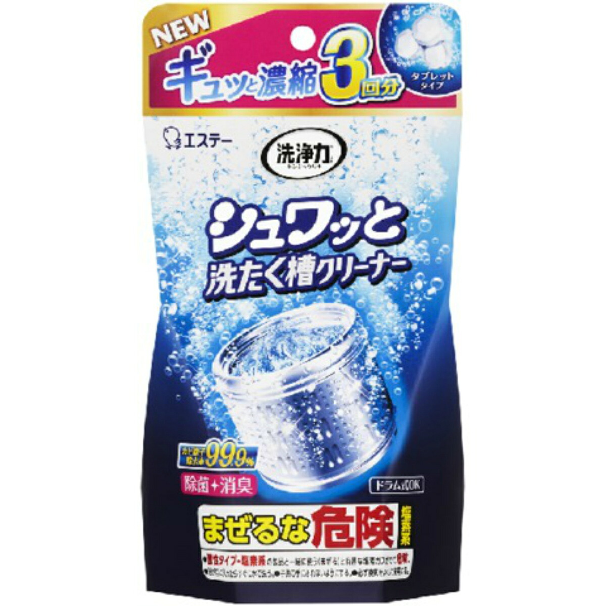 【送料込・まとめ買い×16個セット】エステー 洗浄力 シュワッと洗たく槽クリーナー 192g