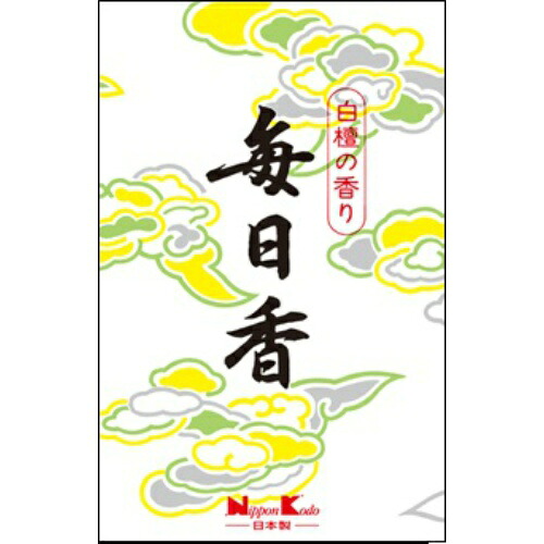 【送料込・まとめ買い×8個セット】日本香堂 毎日香 短中把 10入