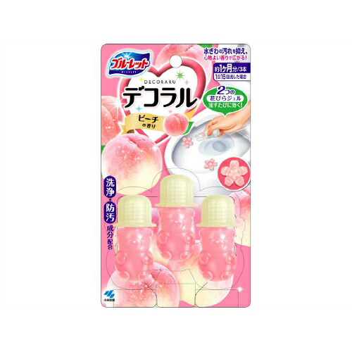 【送料込・まとめ買い&times;56個セット】小林製薬 ブルーレットデコラル ピーチの香り 23G｜ケンコウlife
