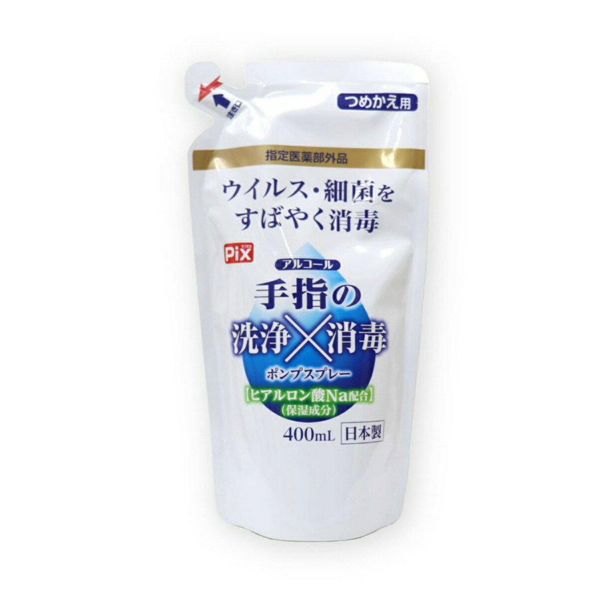 【送料込・まとめ買い×24個セット】ライオンケミカル ピクス 手指の洗浄 消毒 つめかえ 400ml 6,584円
