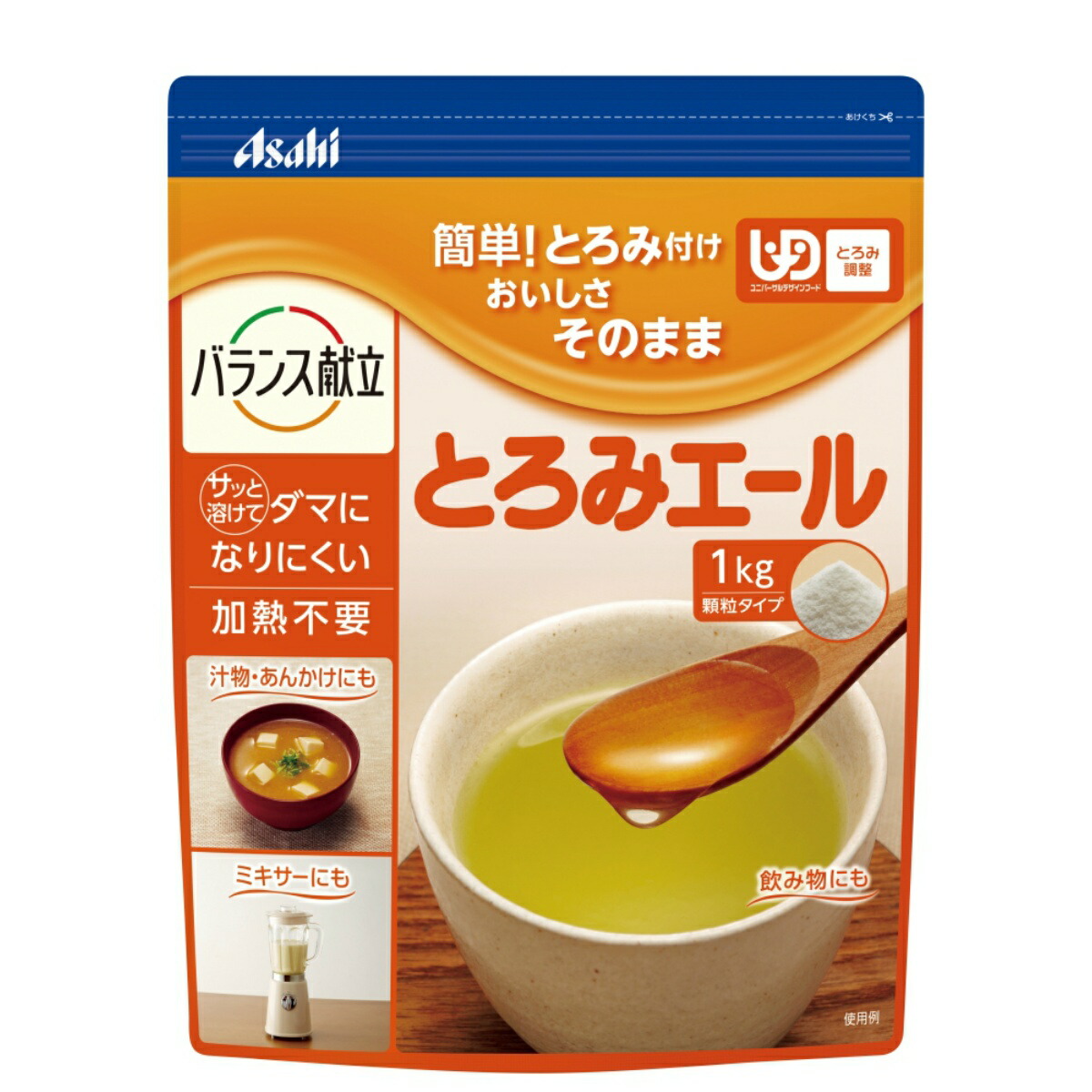 【送料込・まとめ買い×4個セット】アサヒ とろみエール 1kg とろみ調節 介護食|ケンコウlife