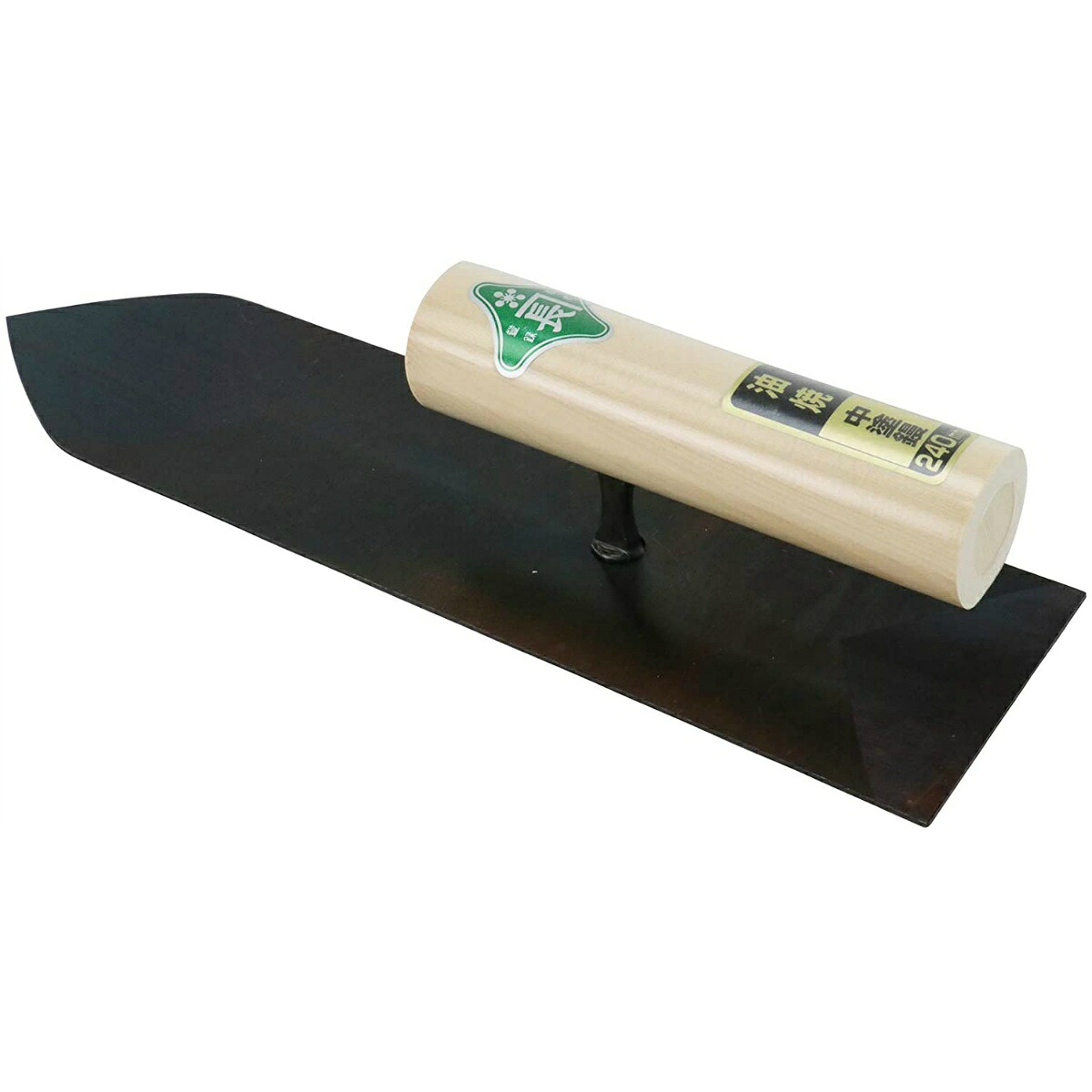 【送料込・まとめ買い&times;4個セット】藤原産業 緑長 油焼 中塗 コテ 240mm 1本入｜ケンコウlife