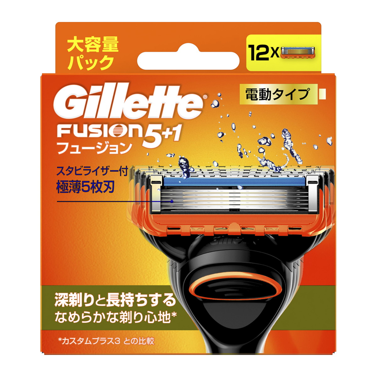 【送料込・まとめ買い×4個セット】P&G ジレット フュージョン パワー 替刃 12B 12個入|ケンコウlife