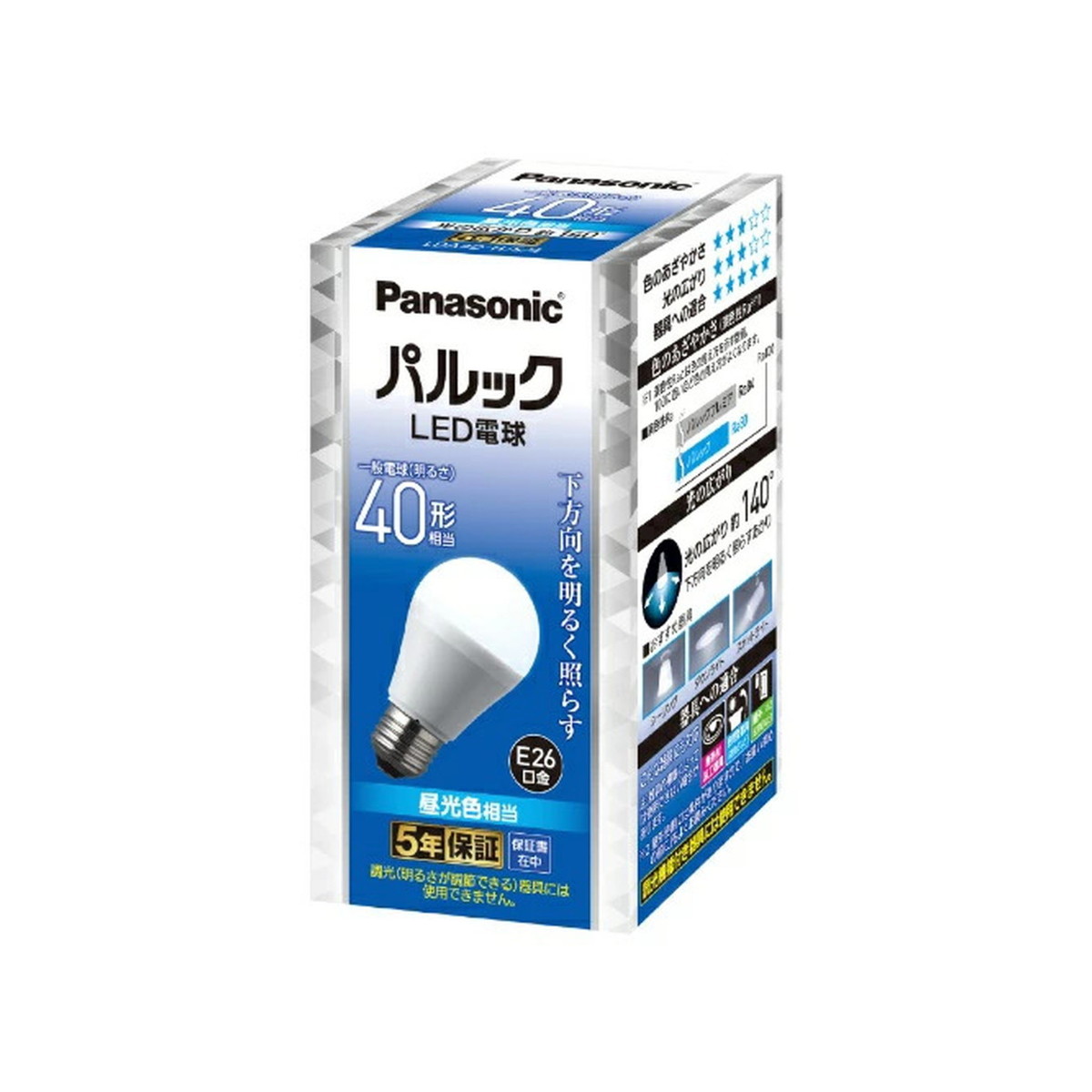【送料込・まとめ買い×10個セット】パナソニック LDA4DHS4 パルック LED 電球 一般電球 下方向タイプ 昼光色相当 40形相当 E26口金
