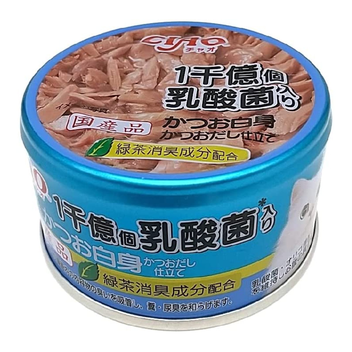 【送料込・まとめ買い×48個セット】いなば CIAO チャオ 1千億個 乳酸菌入り かつお白身 かつおだし仕立て 85g