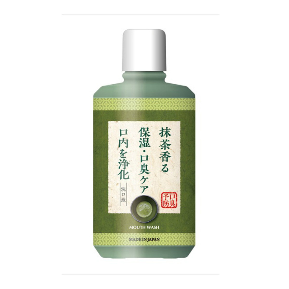 【送料込・まとめ買い&times;20個セット】ロケット石鹸 抹茶香る マウスウォッシュ 600ML 洗口液｜ケンコウlife
