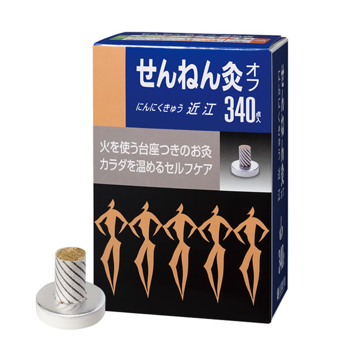 【送料込・まとめ買い&times;6個セット】セネファ せんねん灸オフ にんにくきゅう 近江 340点入｜ケンコウlife