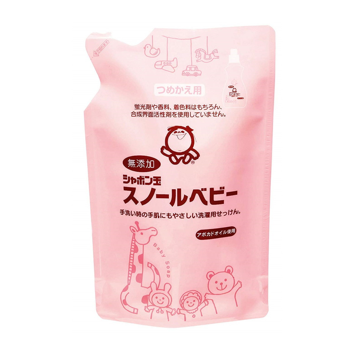 【送料込・まとめ買い×6個セット】シャボン玉石けん 無添加 シャボン玉 スノールベビー つめかえ用 650ml 無添加石鹸 衣料用液体洗剤