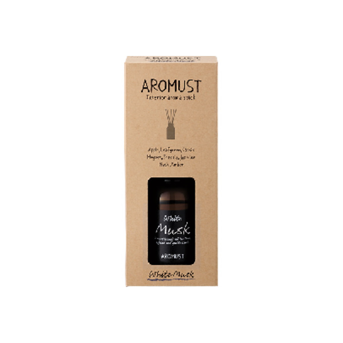 【送料込・まとめ買い&times;10個セット】晴香堂 アロマスト スティック ホワイトムスク 130ml｜ケンコウlife