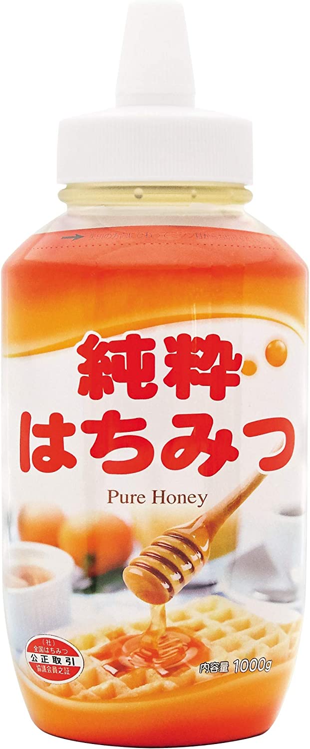 国産蜂蜜】国産はぜ蜂蜜1000g（とんがり容器） | 【国産】生きた