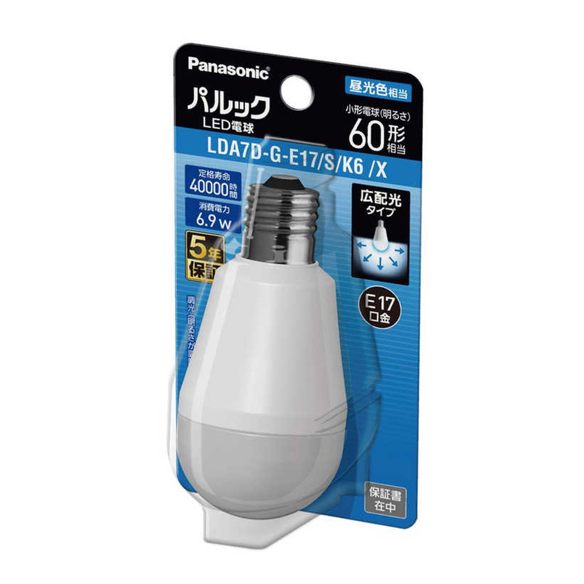 【送料込・まとめ買い&times;8個セット】パナソニック LDA7DGE17SK6X パルック LED電球 60形 小形電球タイプ E17口金 広配光ベーシック｜ケンコウlife