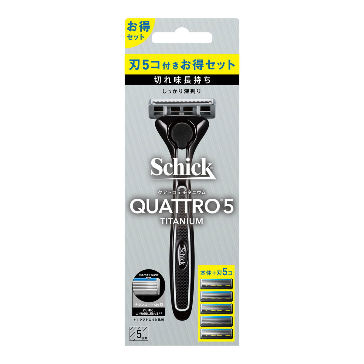 【送料込・まとめ買い&times;60個セット】シック・ジャパン Schick シック クアトロ5チタニウム コンボパックホルダー 刃付き+替刃4コ｜ケンコウlife 98,974円
