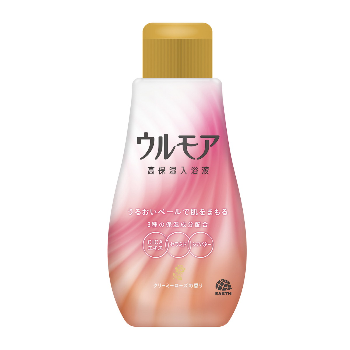 【送料込・まとめ買い×12個セット】アース製薬 ウルモア 高保湿入浴液 クリーミーローズの香り 600ml 本体