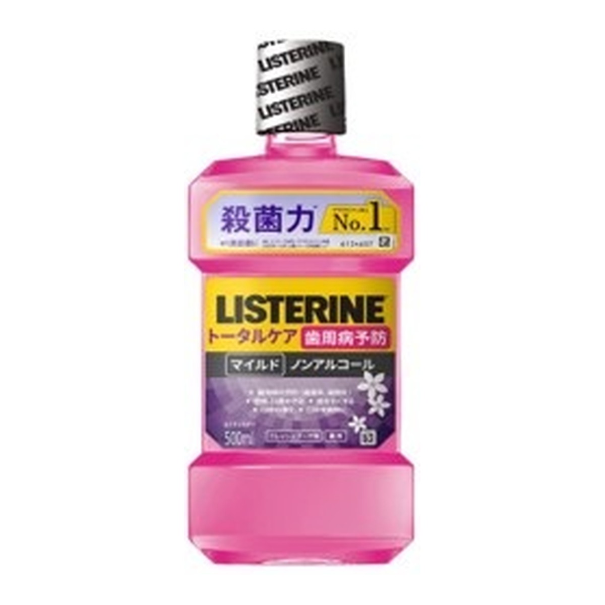 【送料込・まとめ買い×6個セット】JNTLコンシューマーヘルス 薬用 リステリン トータルケア 歯周病予防 マイルド ノンアルコール 500mL 液体歯磨き