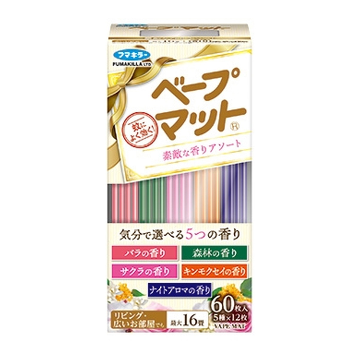 【送料込・まとめ買い×6個セット】フマキラー ベープ マット 素敵な香りアソート 60枚入