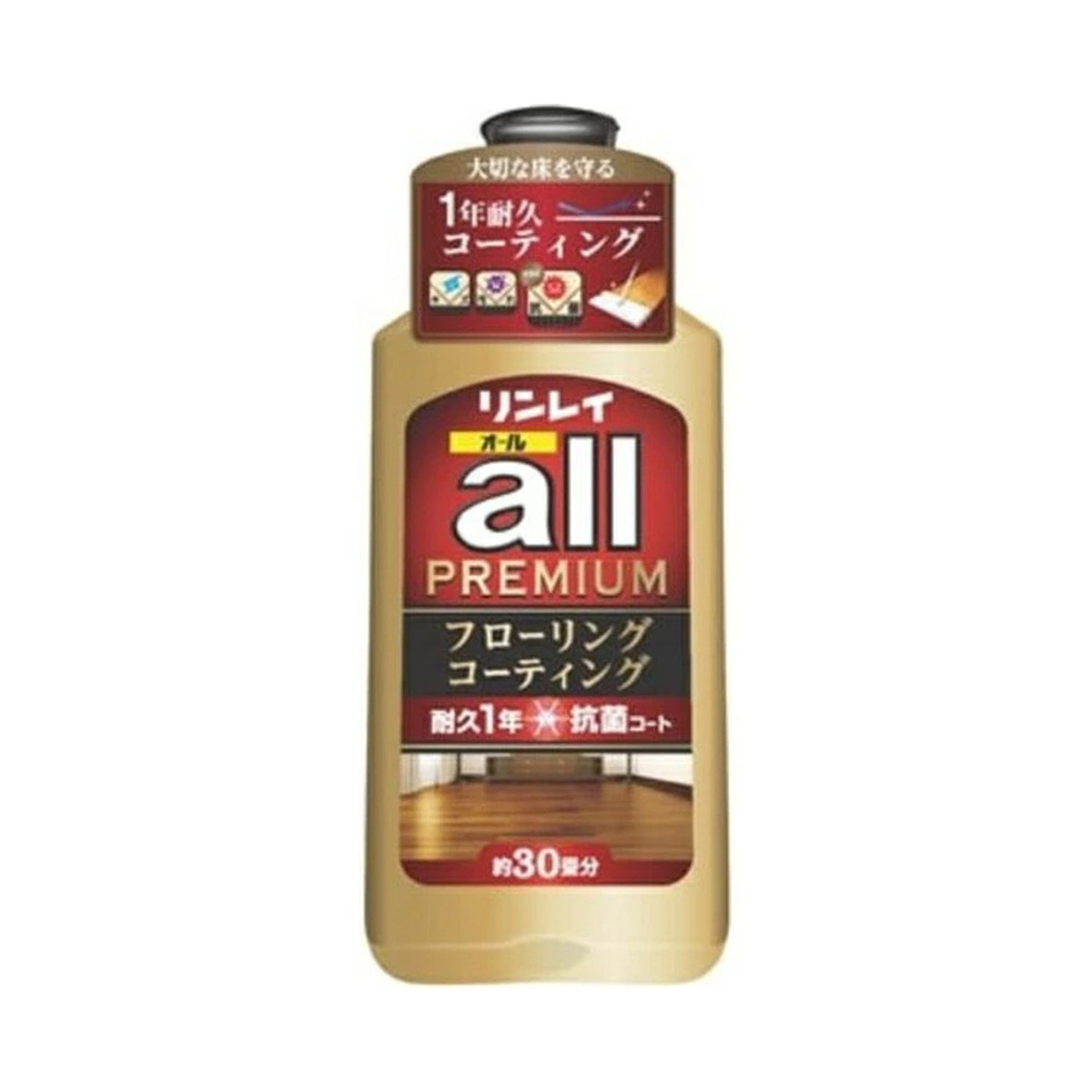 【送料込・まとめ買い&times;12個セット】リンレイ オールプレミアム 500ml 約30畳分 フローリングコーティング 床用ワックス｜ケンコウlife