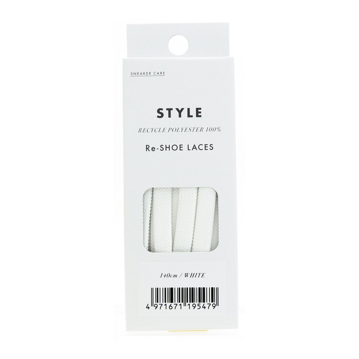 【送料込・まとめ買い×10個セット】コロンブス SNEAKER CARE Re-SHOE LACES 140センチ ホワイト 1足分 2本入り 靴ひも