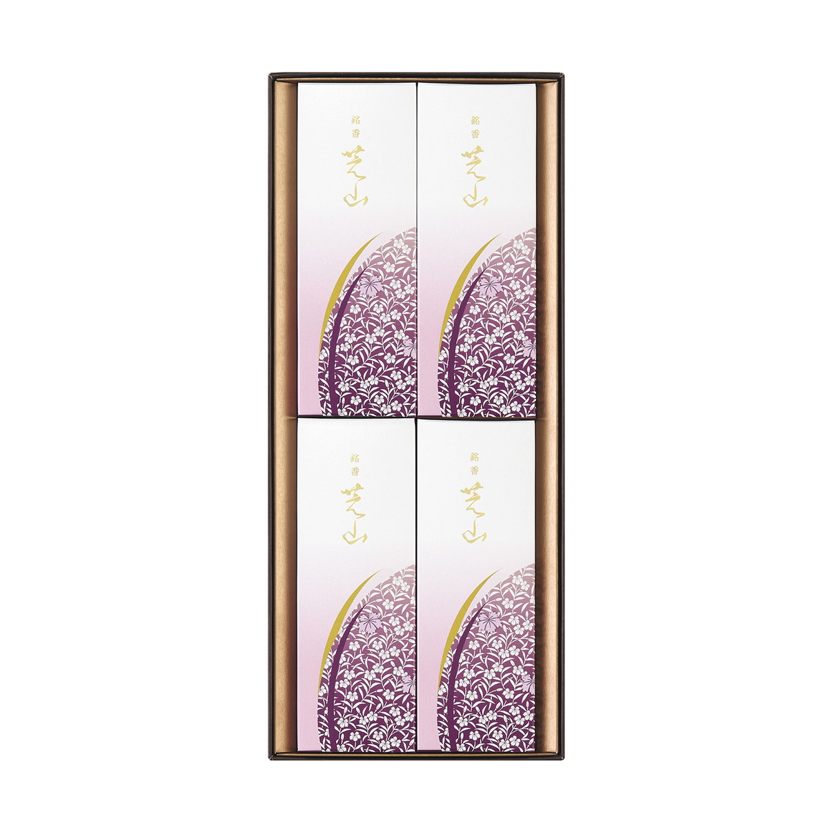 【送料込・まとめ買い×20個セット】日本香堂 銘香 芝山 進物 4箱入|ケンコウlife