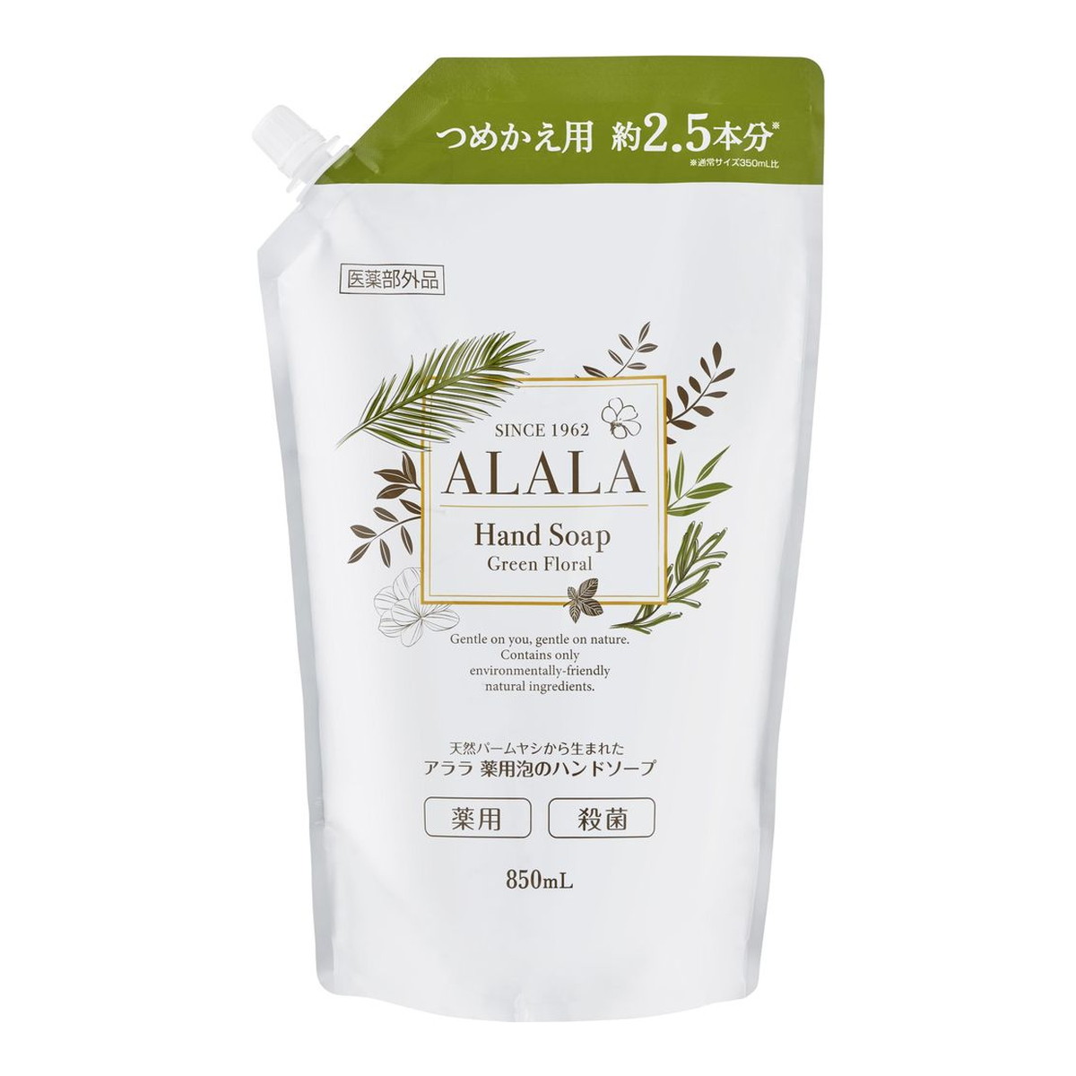 【送料込・まとめ買い×6個セット】岩谷産業 アララ 薬用 泡のハンドソープ つめかえ用 850ml