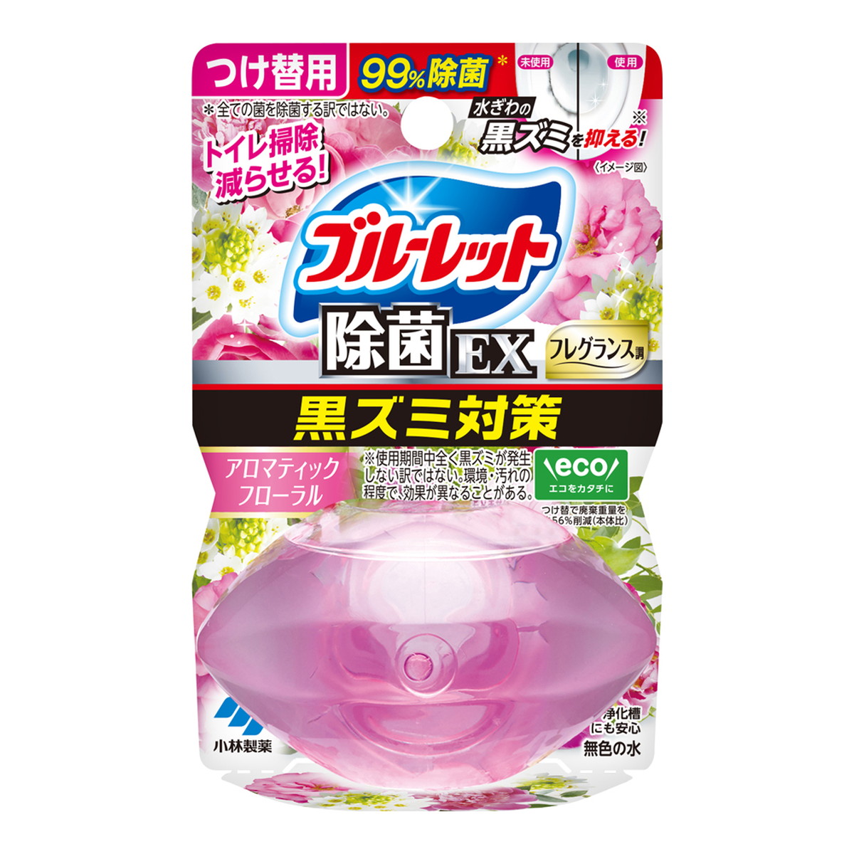 【送料込・まとめ買い&times;48個セット】小林製薬 液体 ブルーレットおくだけ 除菌EX フレグランス つけ替用 アロマティックフローラル 67ml トイレ用洗剤｜ケンコウlife 13,259円