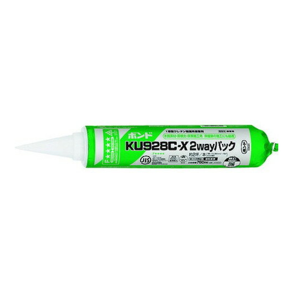 【送料込・まとめ買い×8個セット】コニシ ボンド KU928C-X 2WAYパック 760mL クシ目ノズル付き
