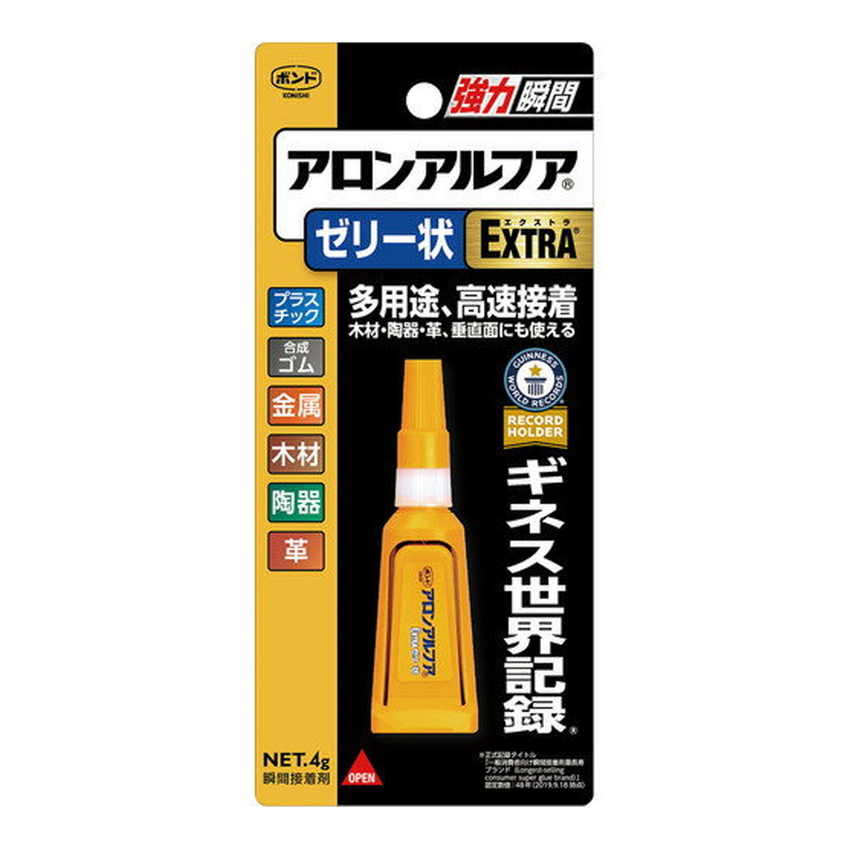 【送料込・まとめ買い×100個セット】コニシ ボンド アロンアルファ EXTRA ゼリー状 4g