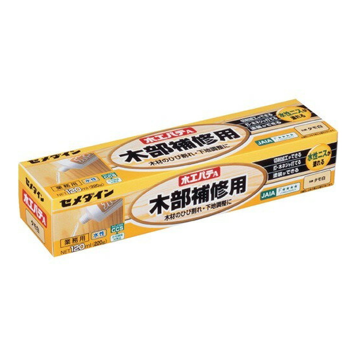 【送料込・まとめ買い×60個セット】セメダイン 木工 パテA 120ml 箱 タモ白 HC-155 32,213円