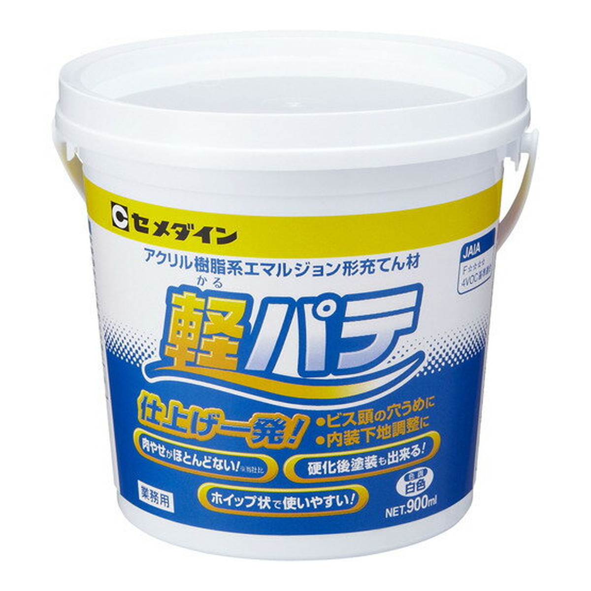 【送料込・まとめ買い×12個セット】セメダイン 軽パテ かるパテ HC-004 白色 900mL