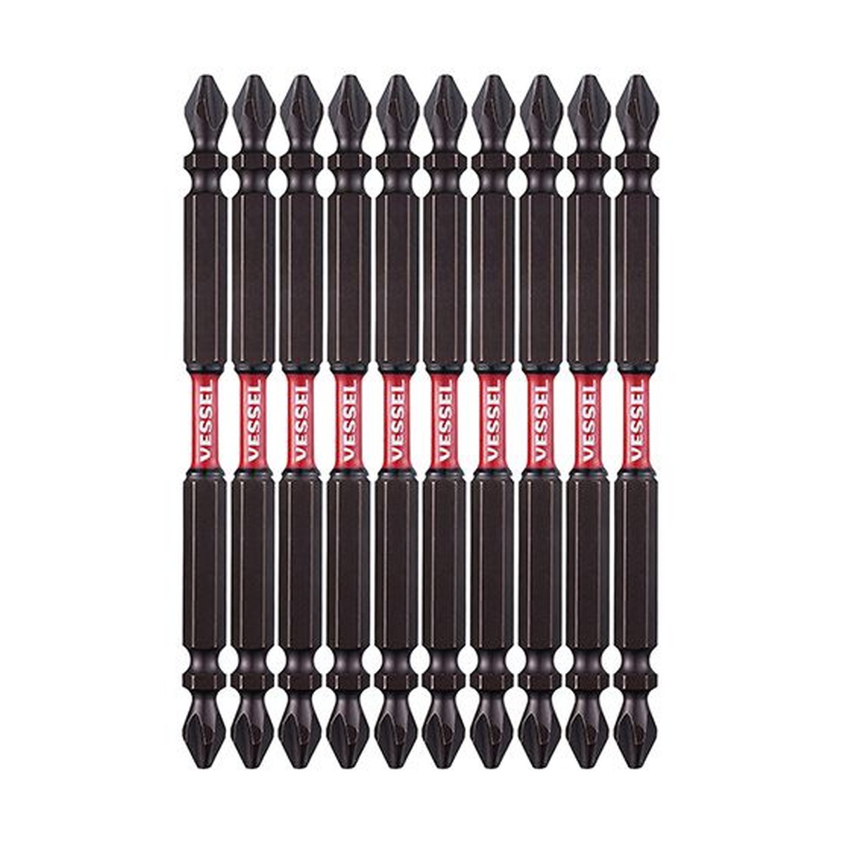 【送料込・まとめ買い×10個セット】ベッセル サキスボトーションビット10本組 SST +2×110mm