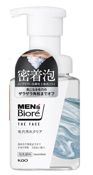 【送料込・まとめ買い×24個セット】花王 メンズビオレ ザフェイス 毛穴汚れクリア 本体 200mL 男性用 泡洗顔料【ケース販売】