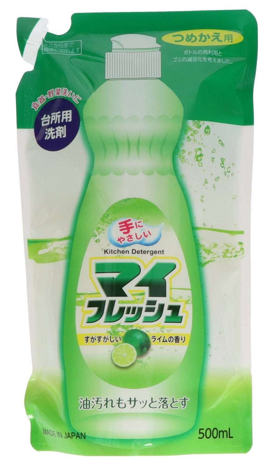 楽天市場】ロケット石鹸 マイフレッシュ 詰替用 500ml 食器用