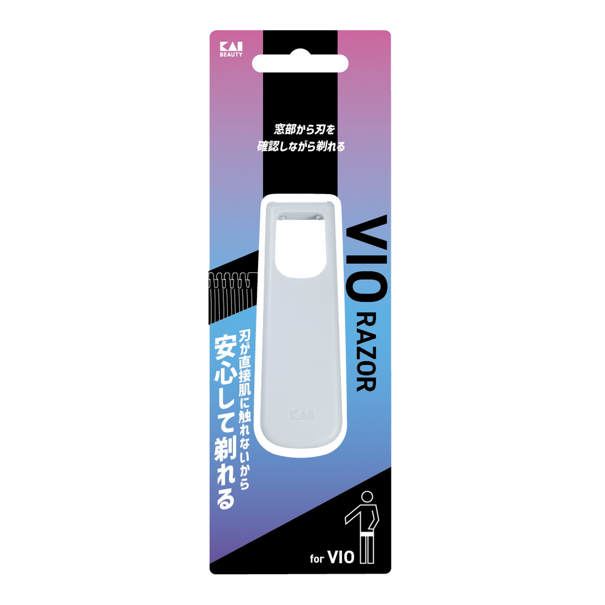 【送料込・まとめ買い×72個セット】貝印 GA0153 センシティブレザー T型 VIO レザー カミソリ デリケートゾーン用